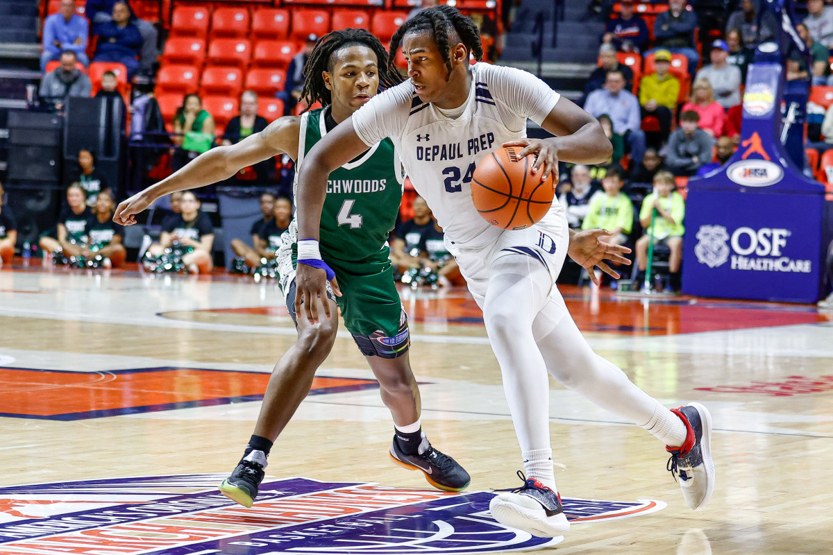 DePaul Prep Peoria Richwoods Illinois boys basketball March 8 2024 Nate Latsch 26600